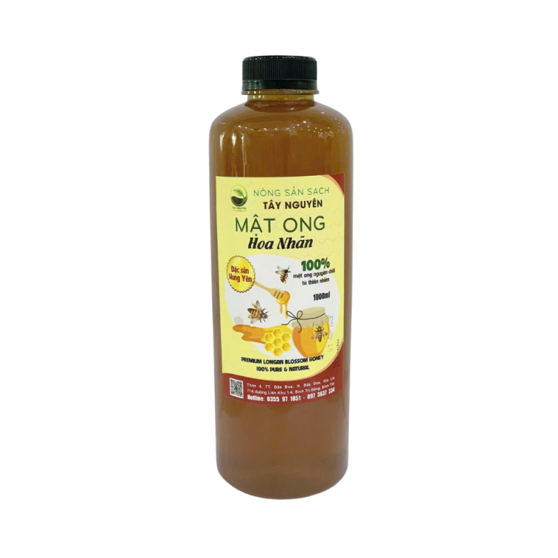 야생화꿀 롱간꿀 용안꿀 천연 벌꿀 1리터 (mật ong hoa nhãn)