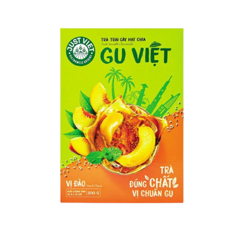 베트남 저스트비엣 과일차 복숭아맛 20g*10개입 200g (trà đào)