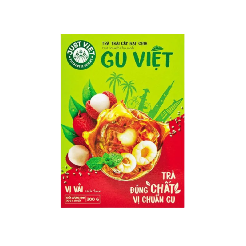 베트남 저스트비엣 과일차 리치맛 20g*10개입 200g (trà vải)