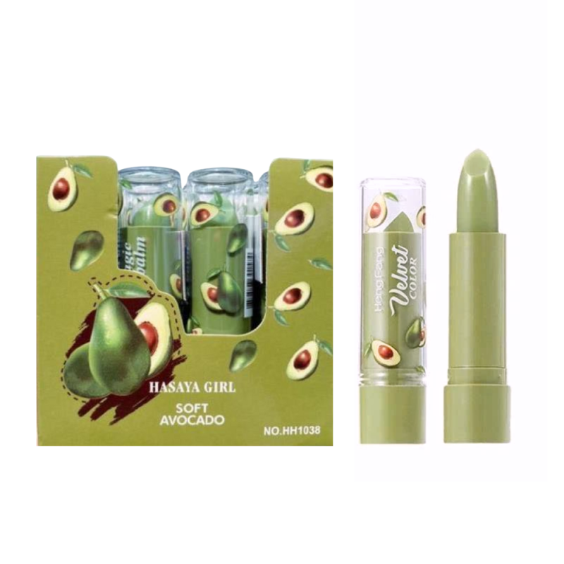 매직 립밤 아보카도 컬러 체인징 립밤 하사야 1세트 12개 (son dưỡng)