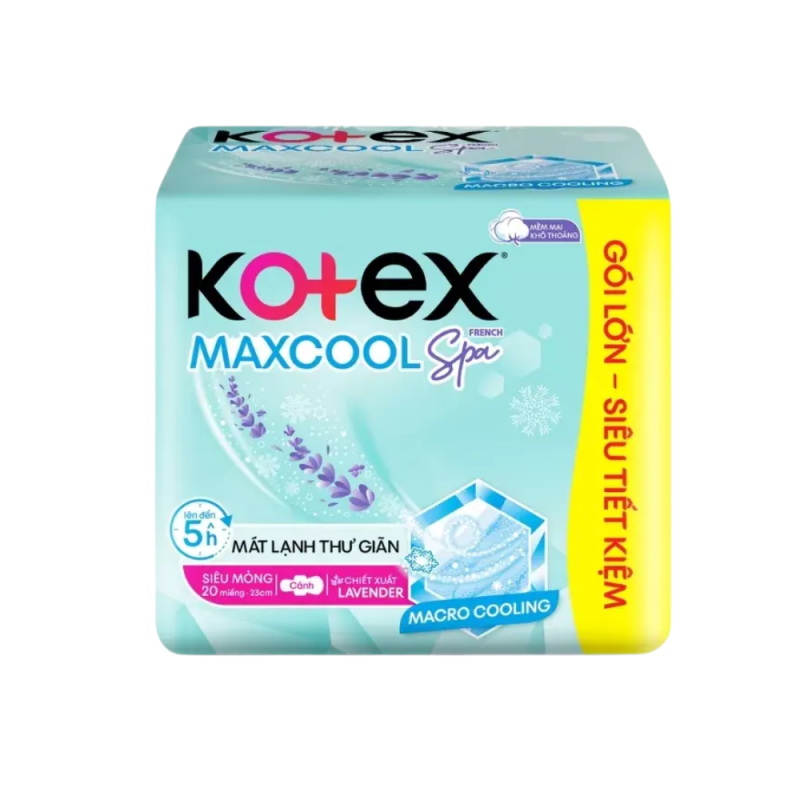 베트남 Kotex MAX COOL 생리대 23cm 20개입 (bvs 20 miếng)