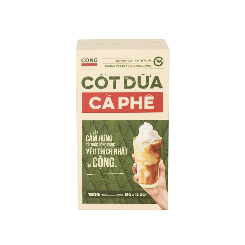 베트남 콩카페 코코넛 커피 180g 15g x 12개입 (café cốt dừa)