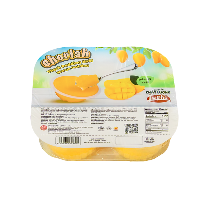 체리쉬 신제품 떠먹는 망고 푸딩 젤리 320g (thạch xoài 320g)