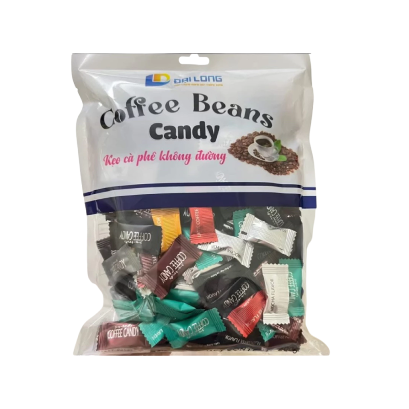 다이롱 씹어먹는 무설탕 커피콩 캔디 믹스 200g (kẹo café đại long 200g)