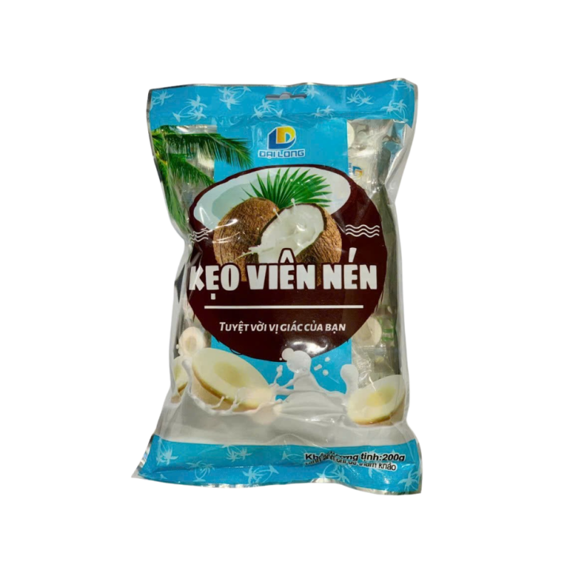 다이롱 코코넛 캔디 200g (kẹo viên nén)