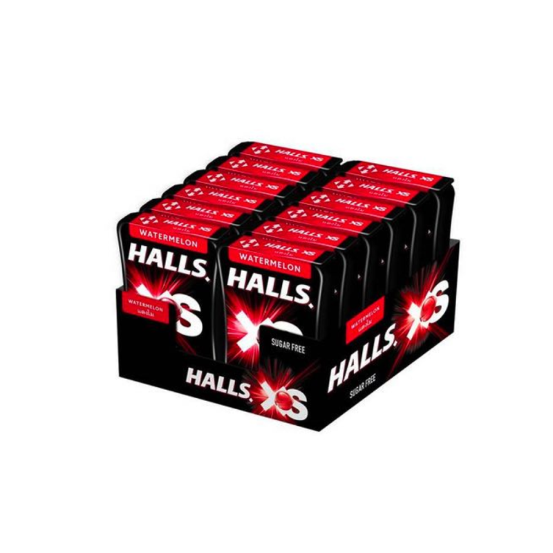 태국 호올스XS 무설탕 수박맛  한박스 12개입 (kẹo ngậm HALLS vị dưa hấu)