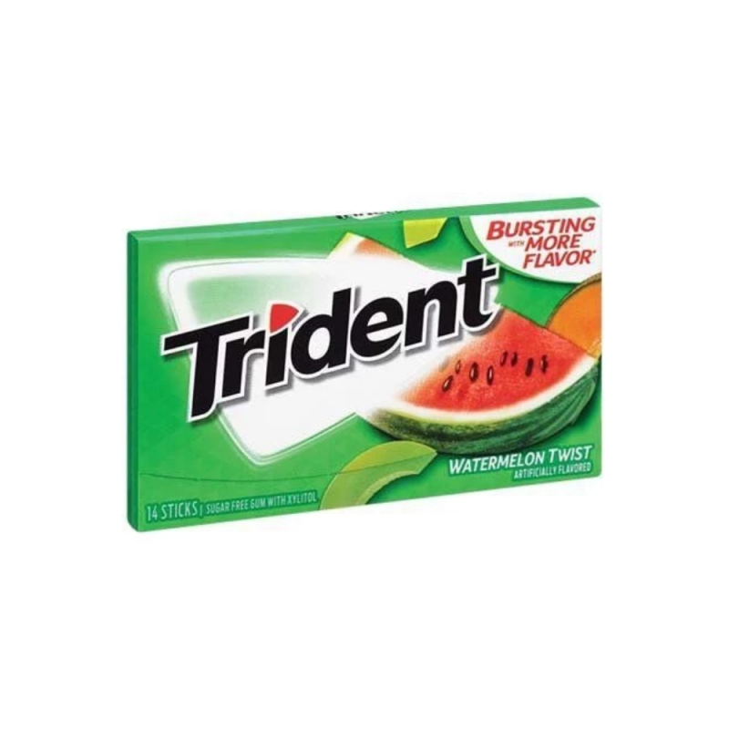 미국 무설탕 껌 트라이던트 12박스 총144개 수박맛 (trident dưa hấu)