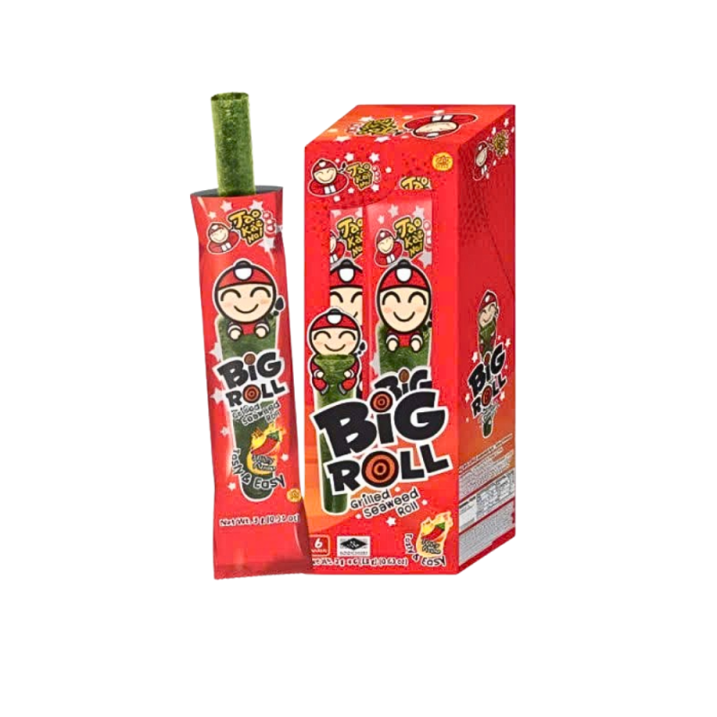 태국 타오케노이 빅롤 김 스낵 과자 3g x 6개입 스파이시 (bánh big roll spicy)