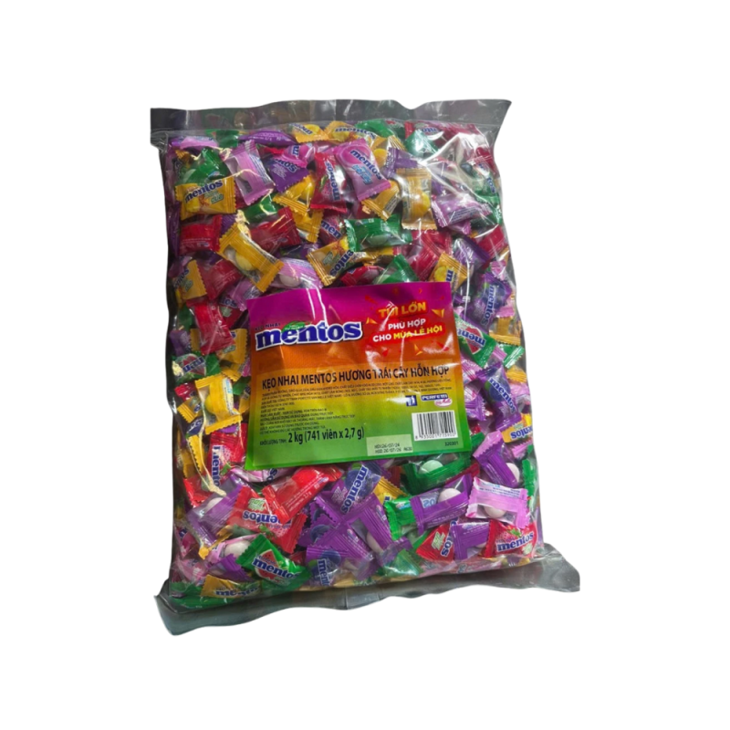 멘토스 과일 믹스 대용량 2kg 741개입 (kẹo mentos)
