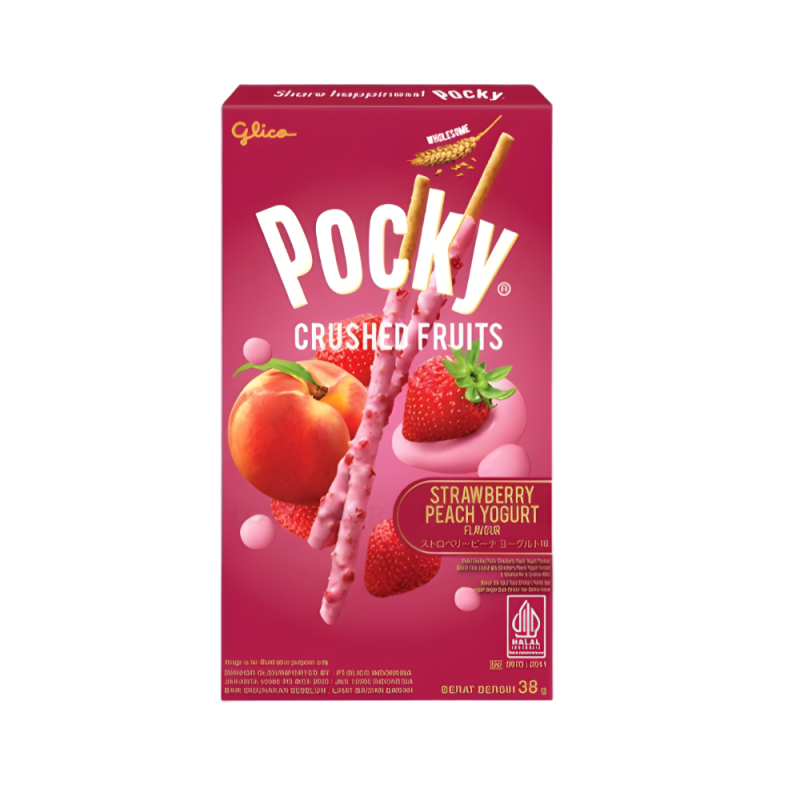 L-Pocky 후르츠 요거트 딸기복숭아맛 스틱 38G