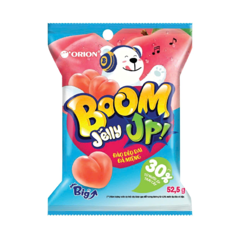 A-오리온 BOOM UP 복숭아맛 젤리 52.5G (Kẹo dẻo Boom vị đào 52.5g)