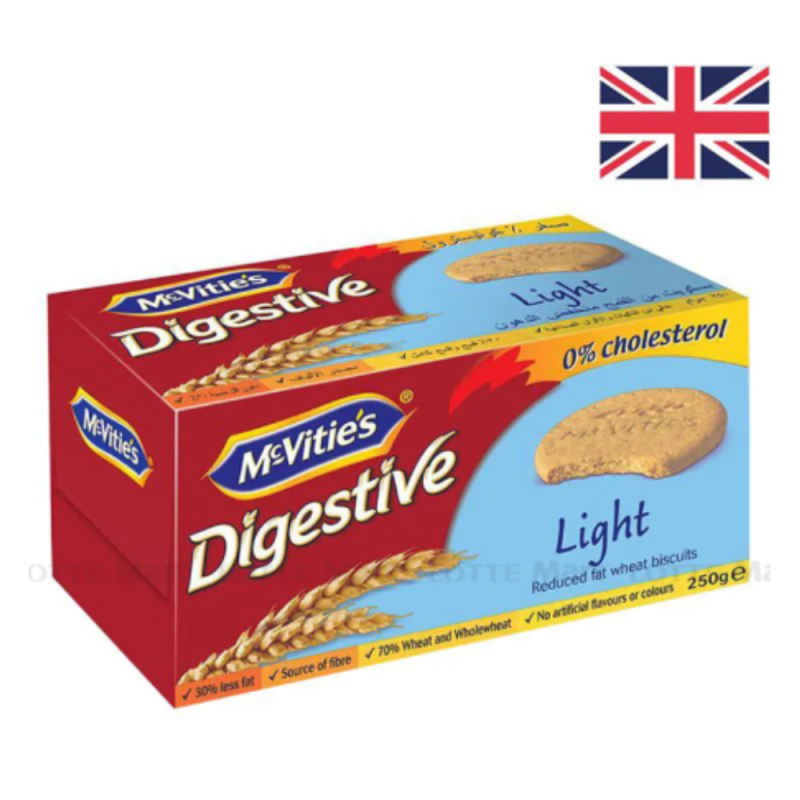L-Mcvitie'S Digestive 라이트 저지방 밀쿠키 250G