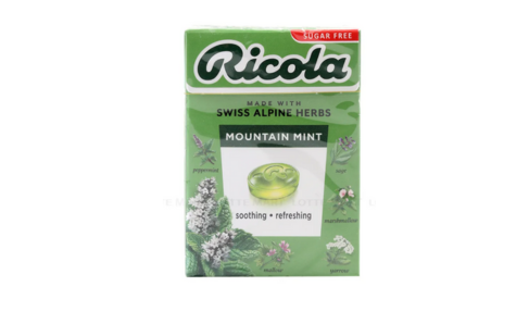 L-Ricola 마운틴 민트맛 허브 무가당 캔디 40G