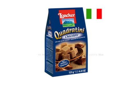 L-Quadratini Socola Loacker 웨하스 초콜릿맛 125G