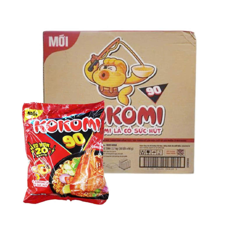 A-코코미 매운맛 라면 90g 30개입(Thùng 30 mì tôm chua cay Kokomi 90g)