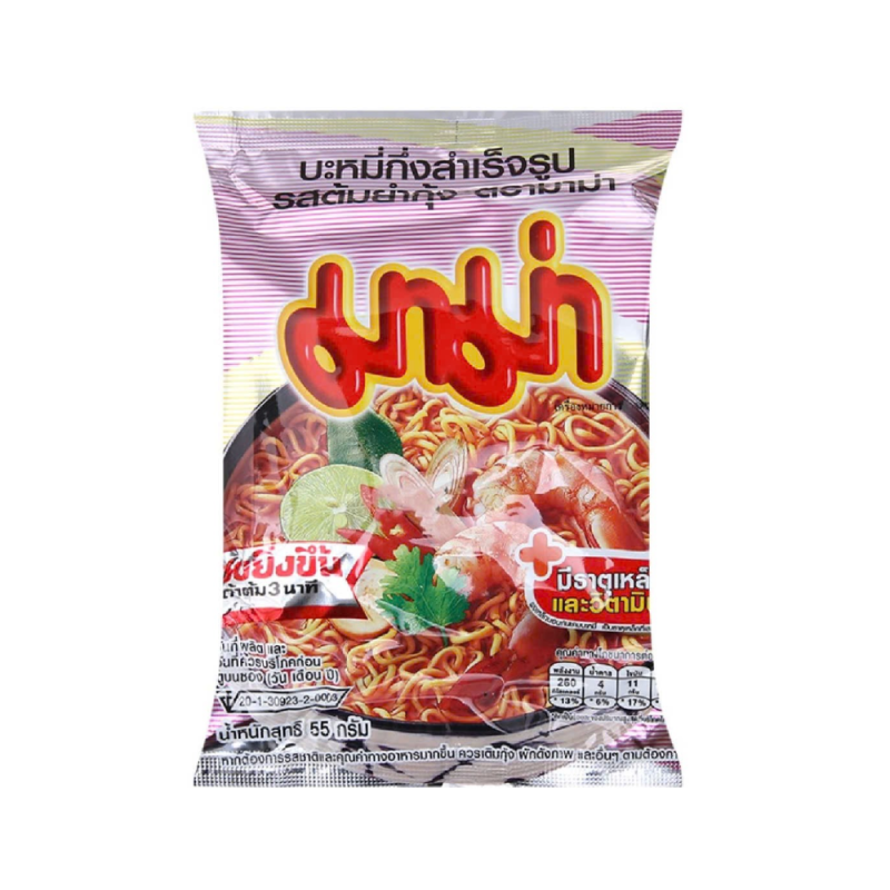A-마마 새우 라면 55g(Mì gói Mama tôm chua 55g)