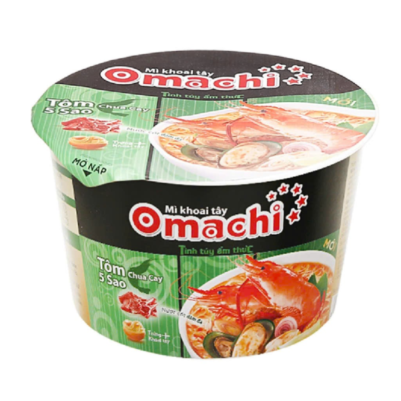 A-오마치 매운새우면 92g (Mì tô Omachi tôm chua cay 92g)