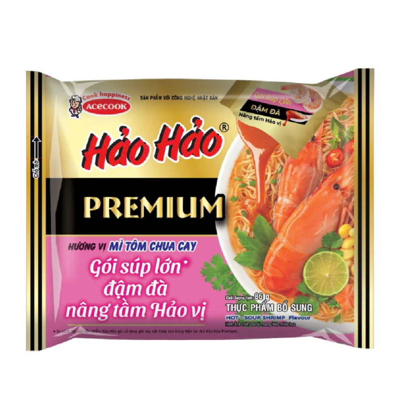 A-하오하오 프리미엄 매운새우면 86g(Mì Hảo Hảo Premium tôm chua cay 86g)