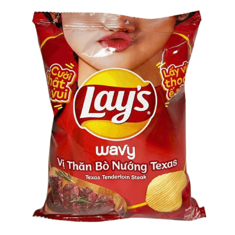 A-레이즈 텍사스 그릴드 비프 플레이버 감자칩 31g(Snack khoai tây Lay’s vị thăn bò nướng Texas 31g)