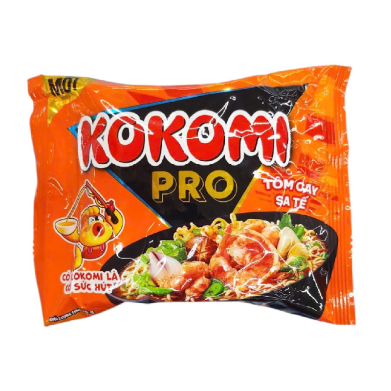 A-코코미 프로 매운 새우 사테 국수 75g 패키지(Mì Kokomi Pro vị tôm cay sa tế gói 75g)
