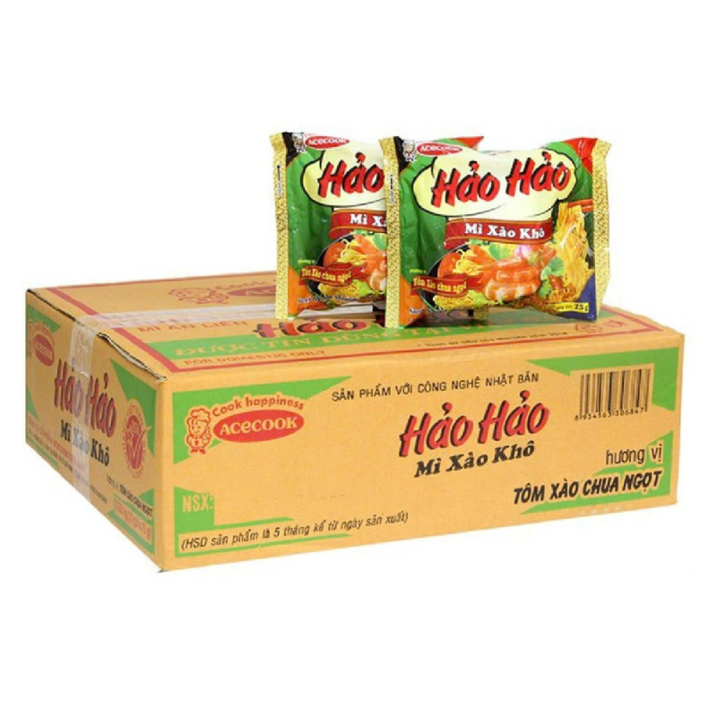 A-새우 하오하오 볶음면 30개입 박스 CN 75g(Thùng 30 mì xào Hảo Hảo tôm CN 75g)