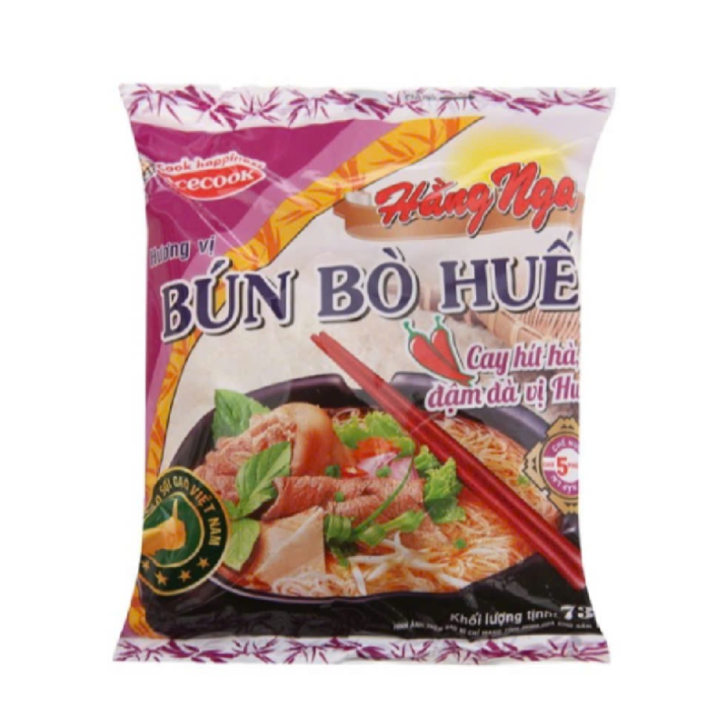 A-항응아후에 우육면 수프 73g(Bún bò huế Hằng Nga 73g)
