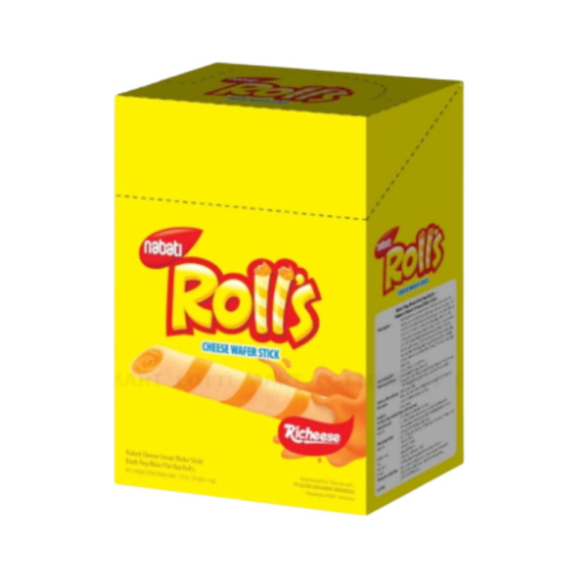 L-나바티 치즈롤, 120g 한 상자 (Bánh Nabati Ống Rolls Cheese Hộp 120G)