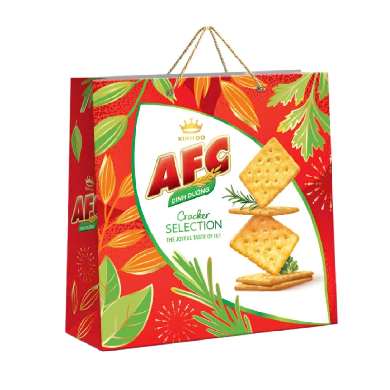 A-AFC 모듬 크래커 통 상자 387.9g (Bánh cracker AFC thập cẩm hộp thiếc 387.9g)