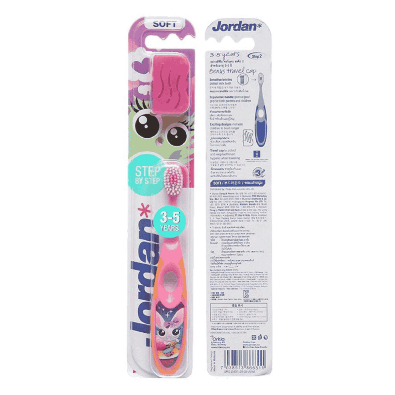 A-조던 스텝 2 어린이용 칫솔 (Bàn chải đánh răng trẻ em Jordan Step 2)