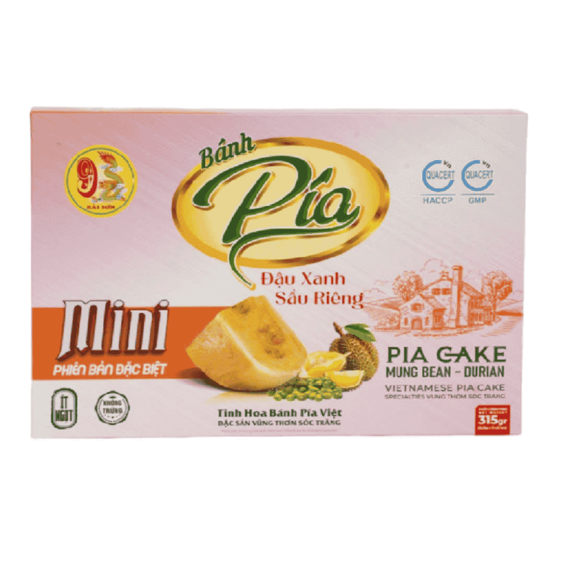 A-계란을 넣지 않은 특별한 미니 월병, 315g 상자 (Bánh pía mini đặc biệt không trứng hộp 315g)