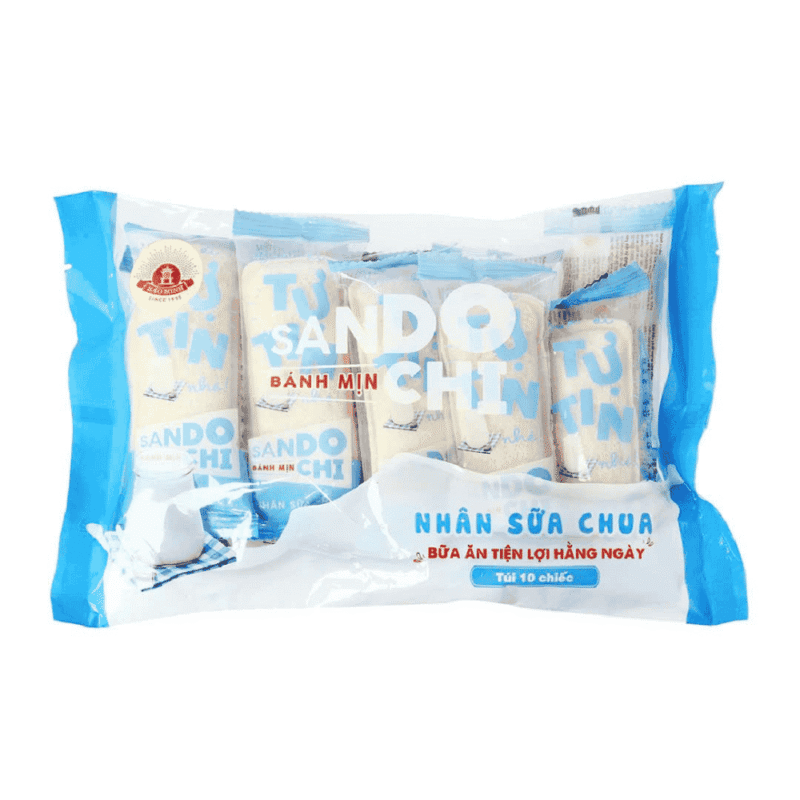 A-바오민 요거트 샌드위치 (10개입) (Bánh Sandochi Nhân Sữa Chua Bảo Minh (Túi 10 Cái))