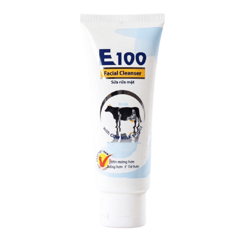 A-E100 우유 추출물 함유 페이셜 클렌저 80ml (Sữa rửa mặt E100 tinh chất sữa bò 80ml)