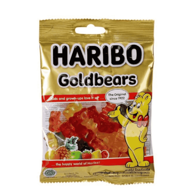 A-하리보 골드베어 구미 캔디 80g (Kẹo dẻo Haribo Goldbears 80g)