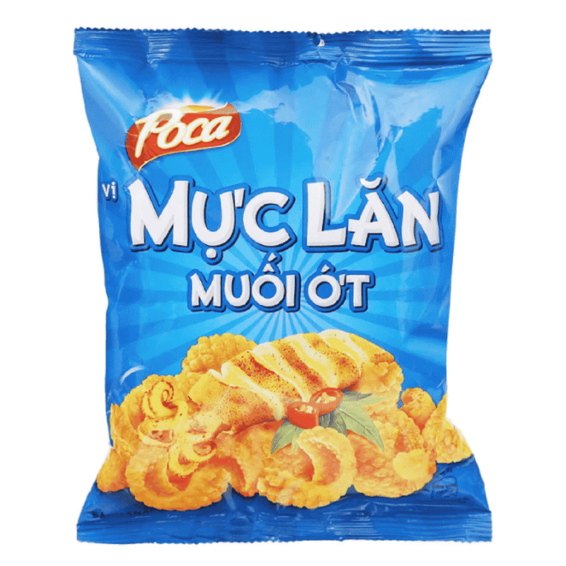 A-포카 오징어 스낵 (소금과 고추맛) 32g (Snack poca mực lăn muối ớt 32g)
