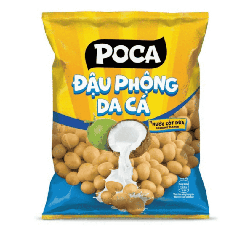 A-코코넛 밀크를 입힌 포카 코팅 땅콩 68g (Đậu phộng Poca da cá nước cốt dừa 68g)