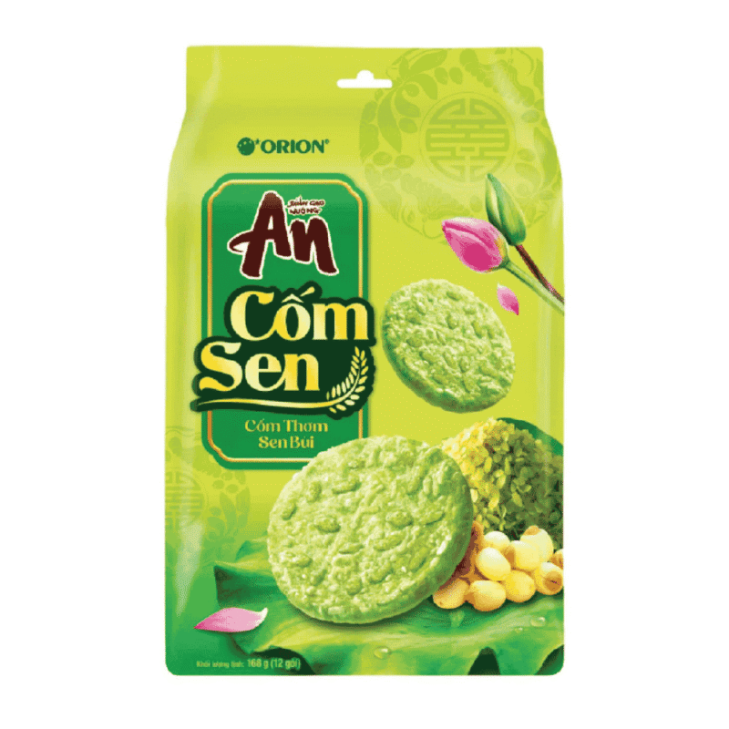 A-안비 연씨맛 떡 168g (Bánh gạo An vị cốm sen 168g)