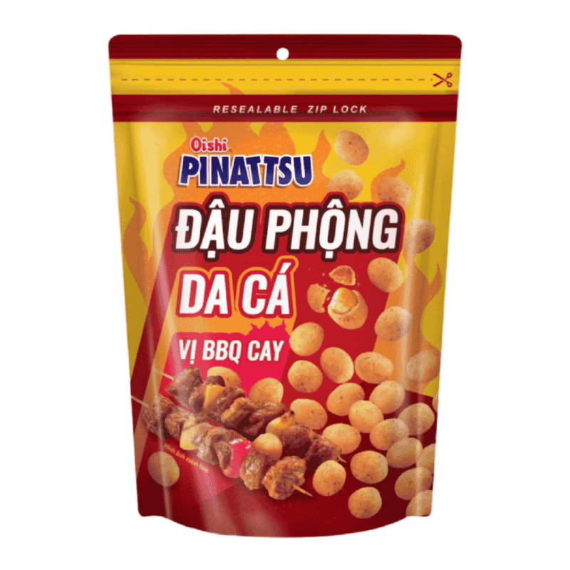 A-바비큐 생선 껍질 피나츠 땅콩 80g (Đậu phộng Pinattsu da cá BBQ 80g)