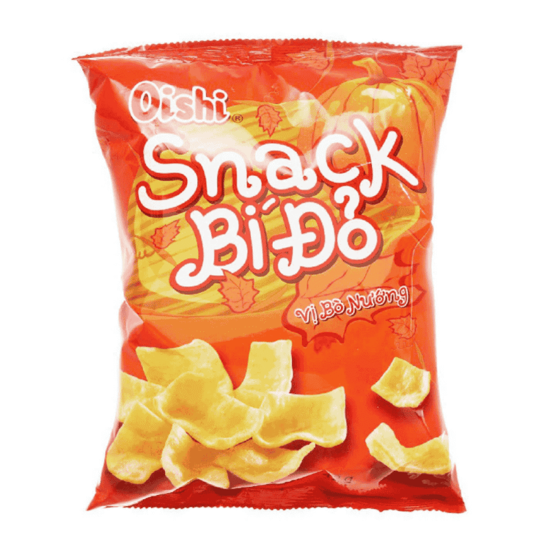 A-오이시 호박 스낵 32g (Snack Oishi bí đỏ 32g)