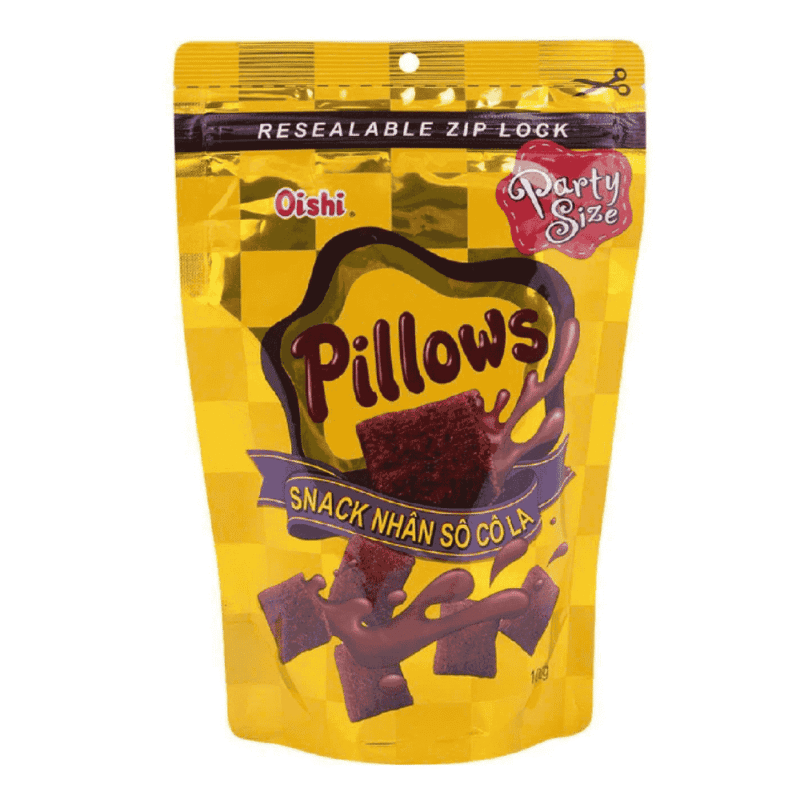 오이시 필로우 초콜릿 비스킷 80g (Bánh Oishi pillows socola 80g)