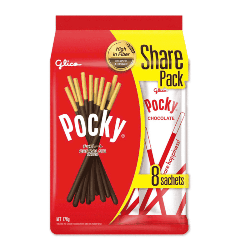 A-포키 초콜릿 비스킷, 176g 팩 (Bánh Pocky chocolate gói 176g)