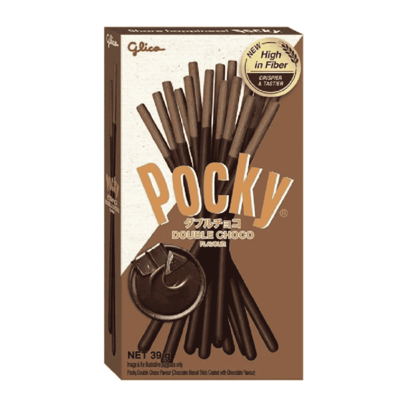 A-포키 더블 초콜릿 비스킷 39g (Bánh Pocky gấp đôi socola 39g)