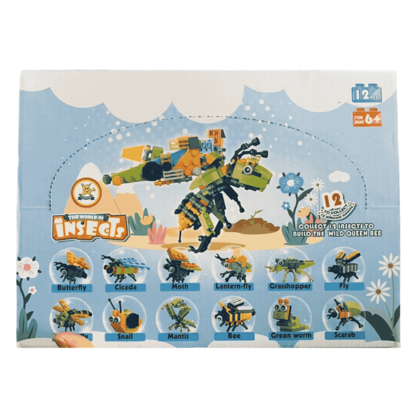 K-12가지 구성이 가능한 메뚜기 블록 장난감 (Đồ chơi xếp hình khối 12in1 châu chấu)