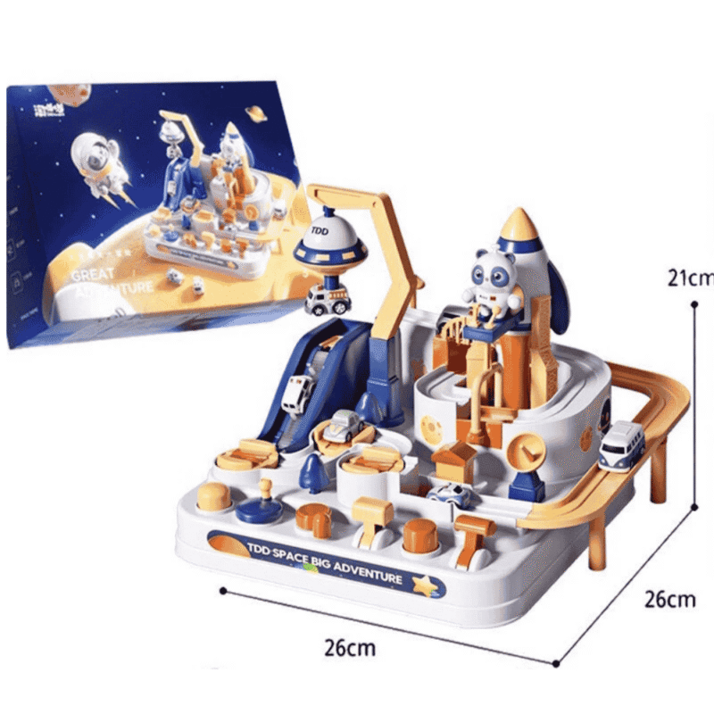 K-우주 정거장 미로 장난감, 비행접시 모양 자동차 장난감, 아이들을 위한 손으로 조종하는 장난감. (Đồ chơi mê cung tìm đường mẫu trạm vũ trụ, đồ chơi điều khiển ô tô đĩa bay về đích, đồ chơi điều khiển bằng tay cho bé)