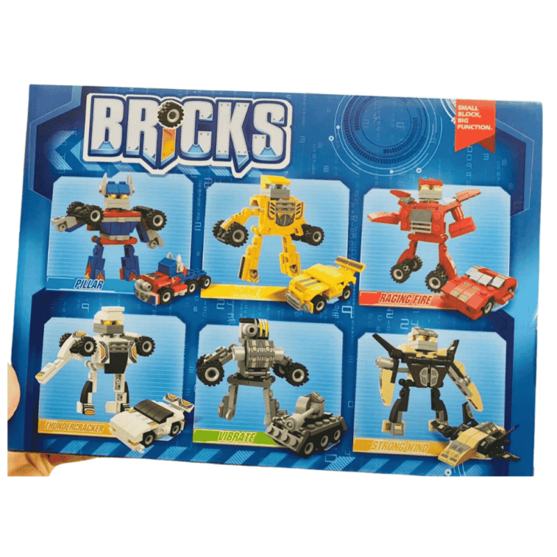 K-6가지 로봇 조립 블록 장난감 (Đồ chơi xếp hình khối 6in1 Robot)