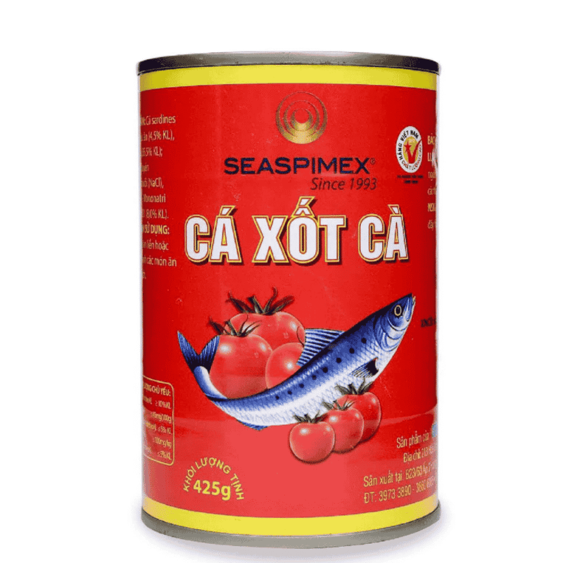 A-토마토 소스에 담긴 시스피멕스 생선 425g (Cá sốt cà Seaspimex 425g)
