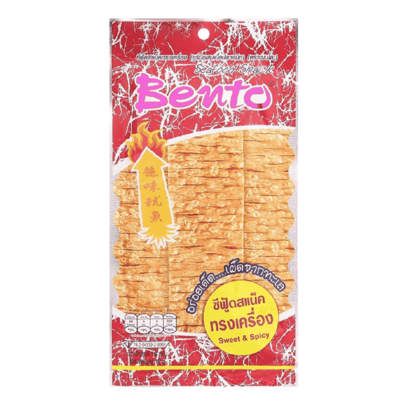 A-도시락용 오징어 스낵, 매콤달콤한 맛, 18g (Snack mực Bento vị cay ngọt 18g)