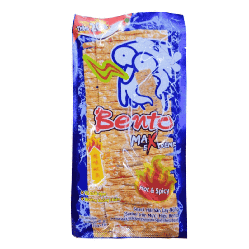 A-도시락용 매콤한 오징어 스낵 18g (Snack mực Bento vị cay 18g)