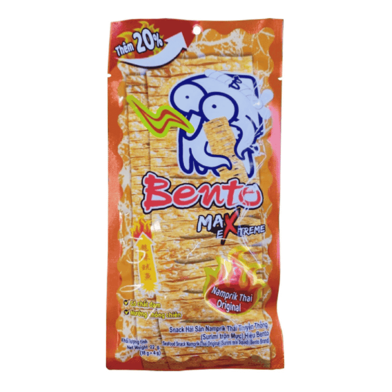 A-태국식 양념을 곁들인 오징어 도시락 18g (Snack mực Bento gia vị thái 18g)