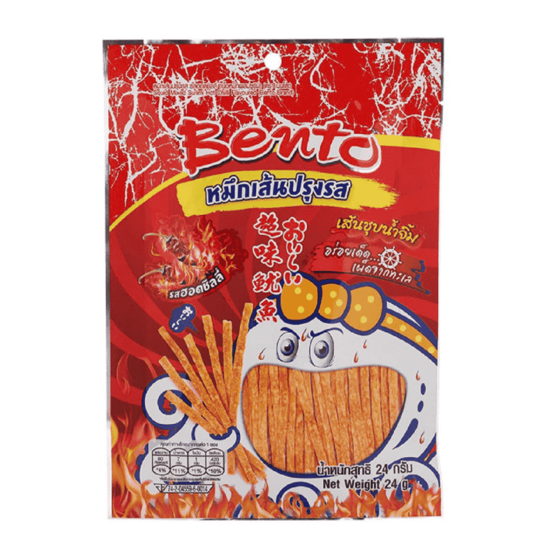 A-칠리맛 오징어 도시락 스낵, 24g (Snack mực Bento vị ớt 24g)