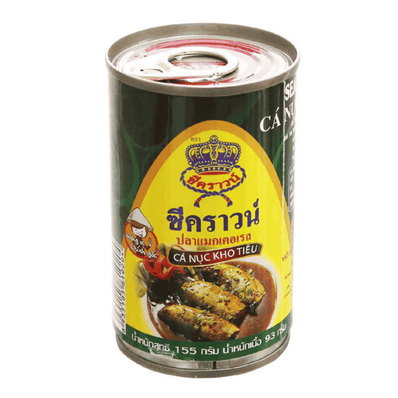 A-후추 소스에 절인 고등어 155g (Cá nục kho tiêu Sea Crown 155g)